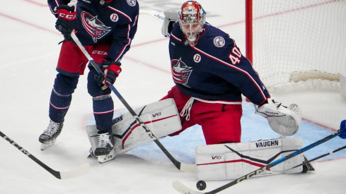 Daniil Tarasov gets the nod between the pipes for the Columbus Blue Jackets as they face the Washington Capitals in the second half of their first back-to-back of the season.