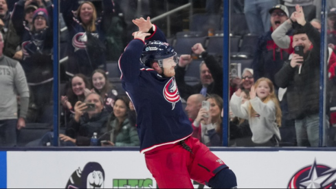 Adam Fantilli scored twice and Mathieu Olivier brought the crowd to life with a pair of spectacular spars as the #CBJ defeated the Calgary Flames 5-2 in Black Friday hockey.