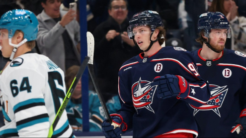 Another game, another two points for Columbus on Thursday as first period goals from Adam Fantilli and Kent Johnson propelled the Blue Jackets over the Sharks for their sixth straight win.