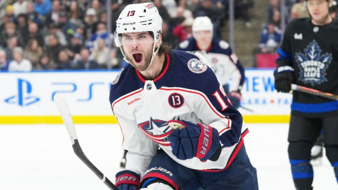 Adam Fantilli had a hat trick as part of a career night and Elvis Merzlikins was just about perfect between the pipes as the Columbus Blue Jackets won big in Toronto, defeating the Maple Leafs 5-1.