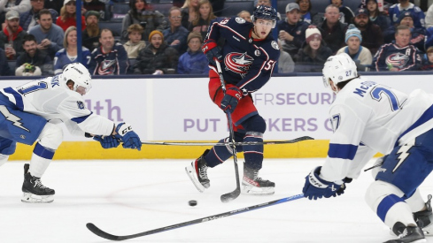 Game Day #61: Yegor Chinakhov returns to the lineup as the Blue Jackets, winners of four straight, hit the road for a tough road trip beginning in Tampa.