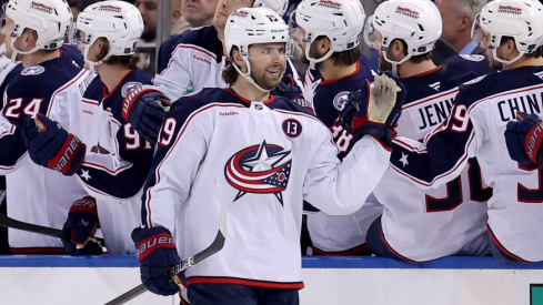 Adam Fantilli had his second hat trick of the season and Mathieu Olivier scored a pair of goals as the Columbus Blue Jackets score seven times in a dominant win over the New York Rangers.