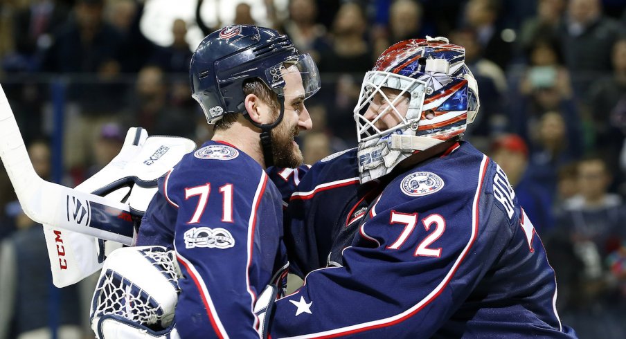 Nick Foligno & Sergei Bobrovsky