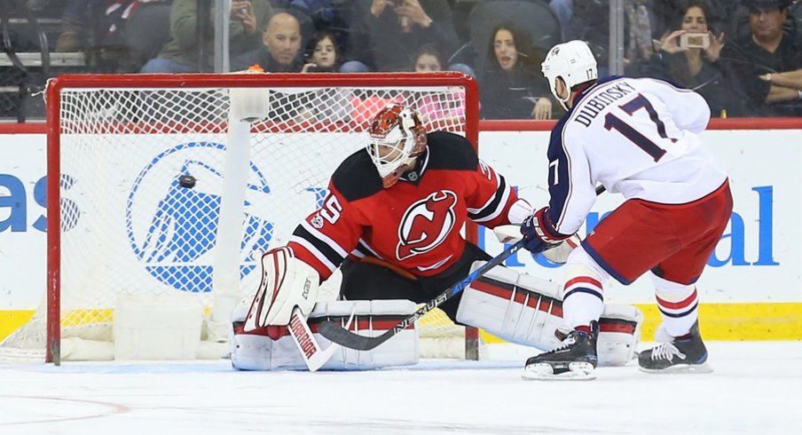 Brandon Dubinsky's penalty shot goal vs. the Devils