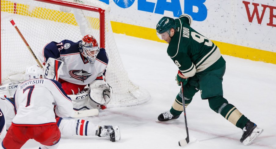 Blue Jackets goaltender Sergei Bobrovsky