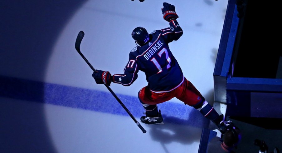 Brandon Dubinsky and the Jackets got the win.