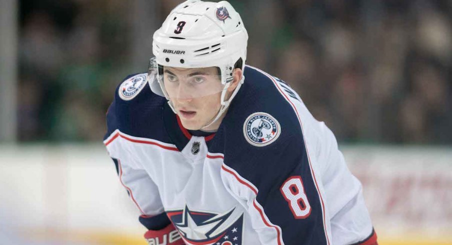 Blue Jackets defenseman Zach Werenski