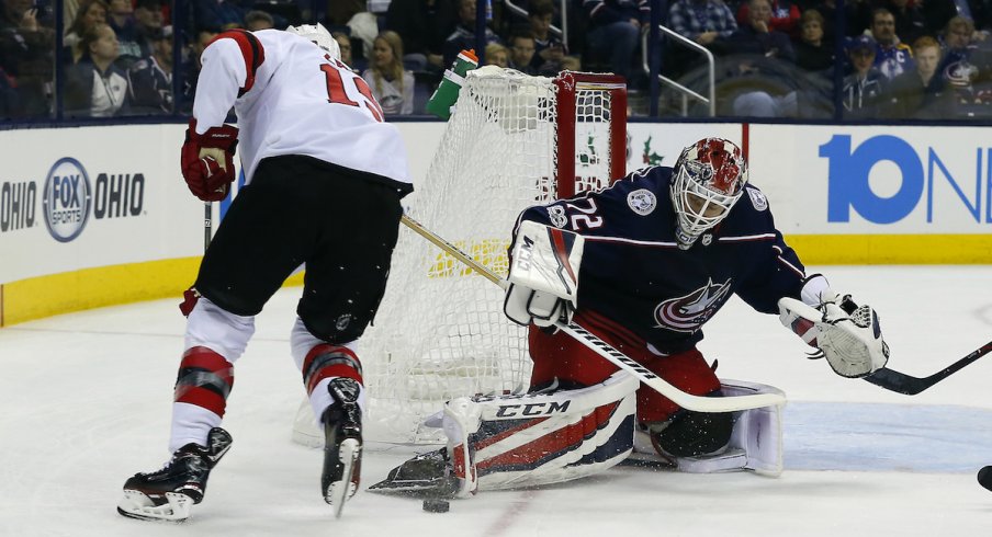 Blue Jackets goaltender Sergei Bobrovsky 