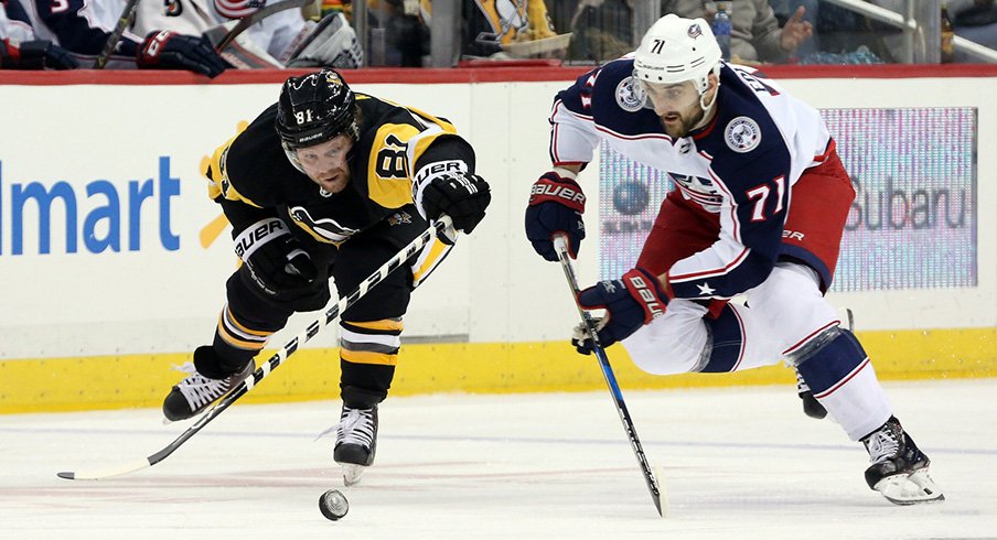 Phil Kessel and Nick Foligno