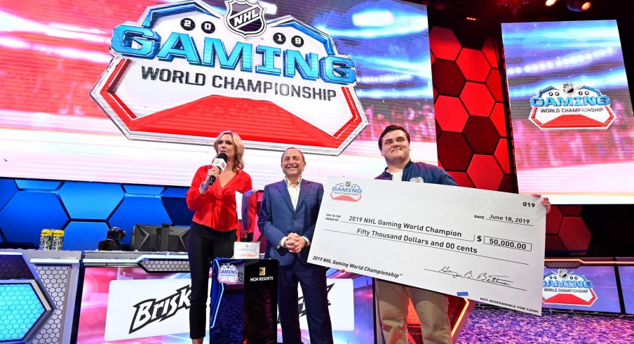 Matt Gutkoski, aka Top-Shelf-Cookie, took home $50,000 with his NHL World Gaming Championship victory in Las Vegas on Wednesday.