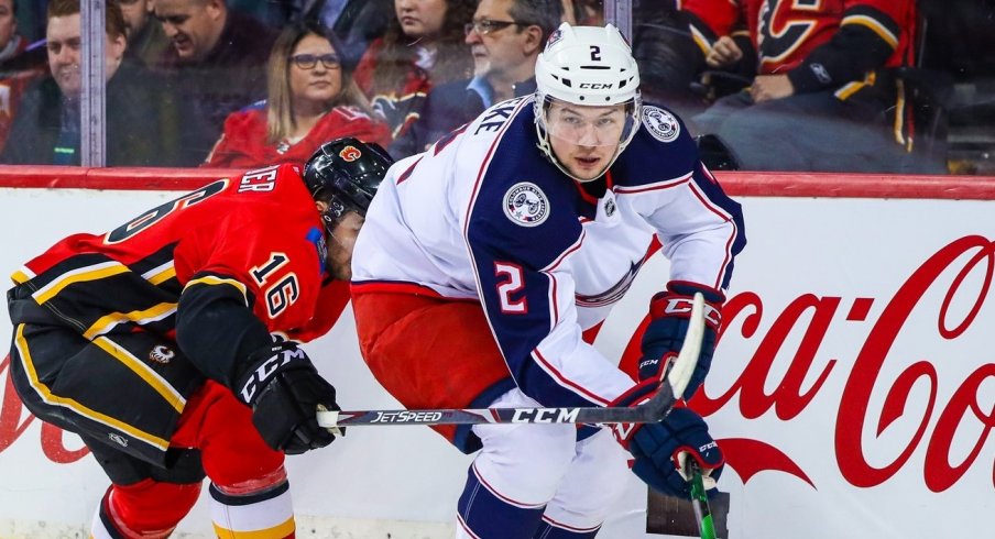 Defenseman Andrew Peeke will make his season debut Thursday with the Columbus Blue Jackets.