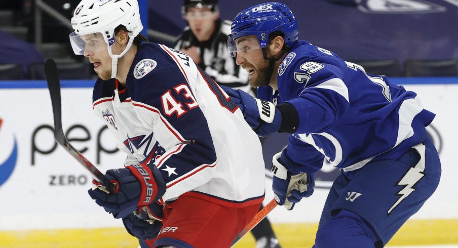 Lightning Pulls Away in the Third Period, Handing the Blue Jackets Their  Eighth Consecutive Loss | 1st Ohio Battery