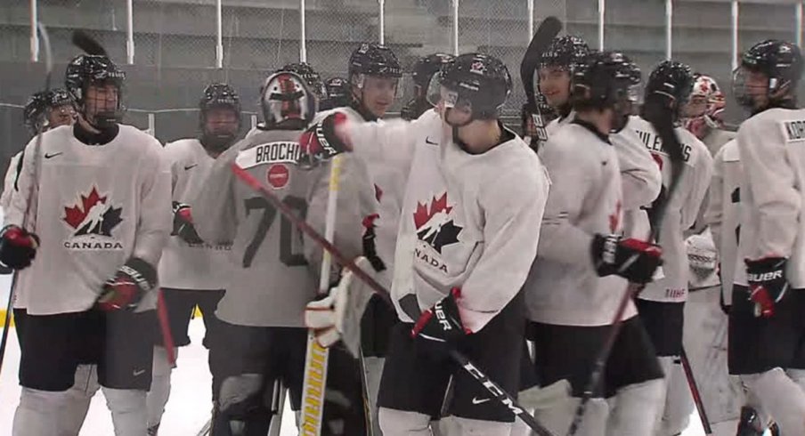 Johnson Sillinger And Ceulemans Combine For Seven Goals At Canada U18 Development Camp 1st Ohio Battery