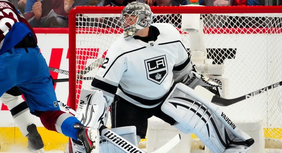 Jonathan Quick has a career 17-8-0 mark against the Columbus Blue Jackets.