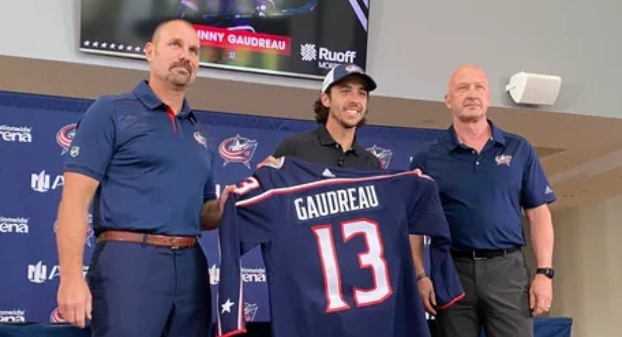 Columbus Blue Jackets on X: Johnny Gaudreau's first headshot in a #CBJ  jersey and that jersey could be yours! Enter to win ➡️    / X