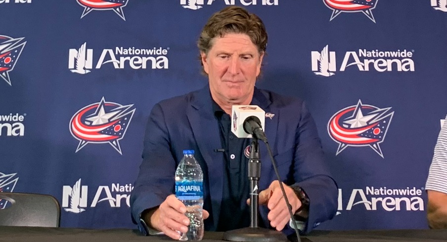 Mike Babcock is introduced to the media as the ninth full-time head coach in Blue Jackets history.