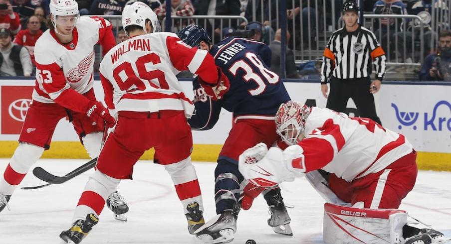 Red Wings shut out Blue Jackets
