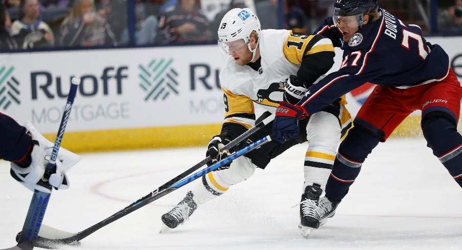 Adam Boqvist and Alex Nylander (seen with Pittsburgh) will not return to the Columbus Blue Jackets next season.