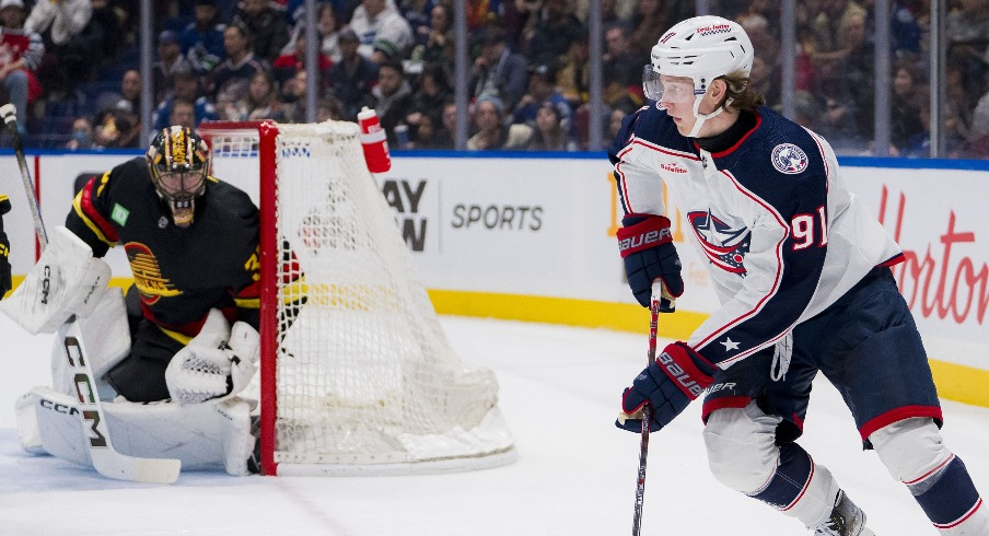 The Columbus Blue Jackets signed restricted free agent Kent Johnson to a three-year contract worth $5.4 million Saturday. #CBJ