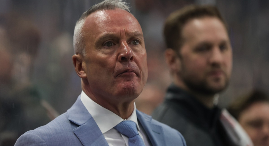 Former Minnesota Wild head coach Dean Evason looks on during play