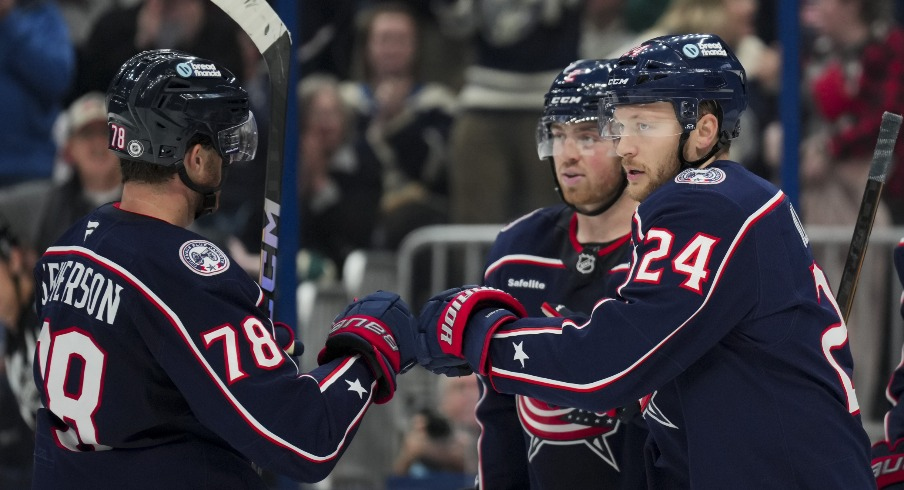 The Columbus Blue Jackets scored five times in the first two periods and put together their most complete game of the season in a 6-2 win over the Toronto Maple Leafs on Tuesday night.