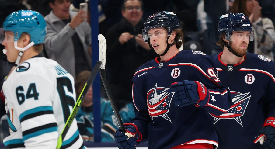 Another game, another two points for Columbus on Thursday as first period goals from Adam Fantilli and Kent Johnson propelled the Blue Jackets over the Sharks for their sixth straight win.