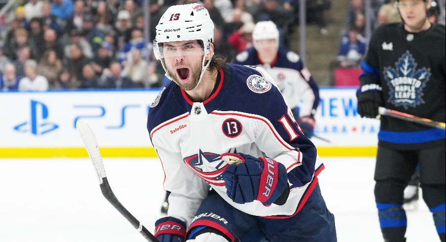 Adam Fantilli had a hat trick as part of a career night and Elvis Merzlikins was just about perfect between the pipes as the Columbus Blue Jackets won big in Toronto, defeating the Maple Leafs 5-1.